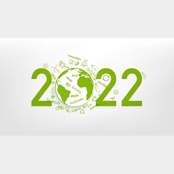 Image of 2022 with Eco Friendly Message
